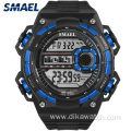 SMAE Luxury Brand Men Digital Wristwatches LED Display